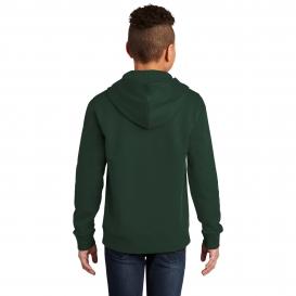 District DT6100Y Youth V.I.T. Fleece Hoodie - Forest Green