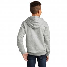District DT6100Y Youth V.I.T. Fleece Hoodie - Light Heather Grey