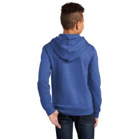 District DT6100Y Youth V.I.T. Fleece Hoodie - Royal Frost