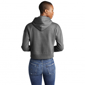District DT6101 Womens V.I.T. Fleece Hoodie - Heathered Charcoal