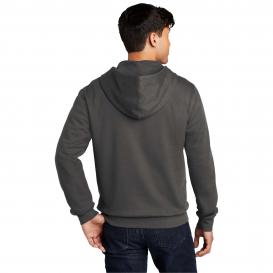 District DT6102 V.I.T. Fleece Full-Zip Hoodie - Charcoal