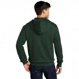 District DT6102 V.I.T. Fleece Full-Zip Hoodie - Forest Green