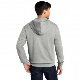 District DT6102 V.I.T. Fleece Full-Zip Hoodie - Light Heather Grey
