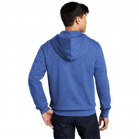 District DT6102 V.I.T. Fleece Full-Zip Hoodie - Royal Frost