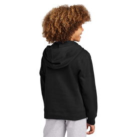 District DT6102Y Youth V.I.T Fleece Full-Zip Hoodie - Black