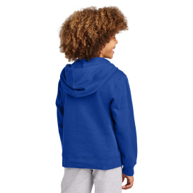 District DT6102Y Youth V.I.T Fleece Full-Zip Hoodie - Deep Royal