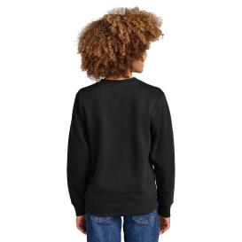 District DT6104Y Youth V.I.T Fleece Crew - Black