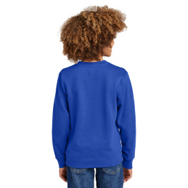 District DT6104Y Youth V.I.T Fleece Crew - Deep Royal