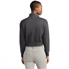 District DT6111 Women's V.I.T Fleece 1/2-Zip - Heathered Charcoal