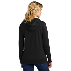 District DT673 Women's Featherweight French Terry Full-Zip Hoodie - Black