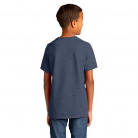District DT8000Y Youth Re-Tee - Heathered Navy