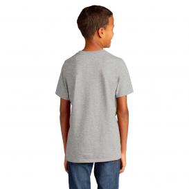 District DT8000Y Youth Re-Tee - Light Heather Grey