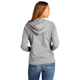 District DT8103 Women\'s Re-Fleece Full-Zip Hoodie - Light Heather Grey