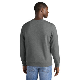 District DT8104 Re-Fleece Crew Neck Sweatshirt - Deep Grey Heather