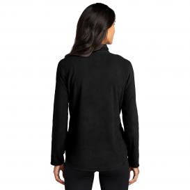 Eddie Bauer EB227 Ladies 1/2-Zip Microfleece Jacket - Black