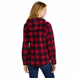 Eddie Bauer EB229 Ladies Woodland Shirt Jac - Radish Black