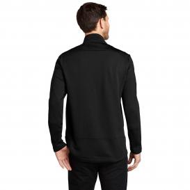 Port Authority F239 Grid Fleece Jacket - Deep Black
