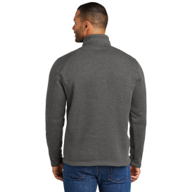 Port & Company F426 Arc Sweater Fleece 1/4-Zip - Grey Smoke Heather