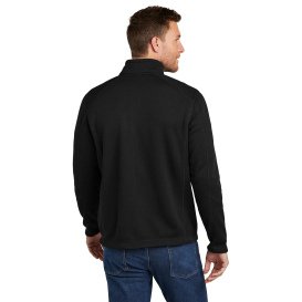 Port & Company F428 Arc Sweater Fleece Jacket - Deep Black