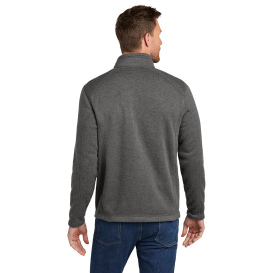 Port & Company F428 Arc Sweater Fleece Jacket - Grey Smoke Heather