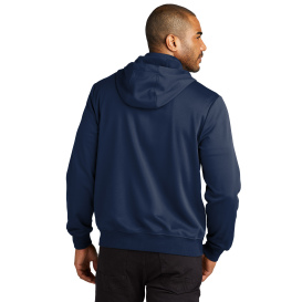 Port Authority F814 Smooth Fleece Hooded Jacket - River Blue Navy