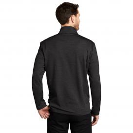 Port Authority F905 Collective Striated Fleece Jacket - Deep Black Heather