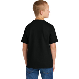 Jerzees IC46B Ultimate Youth Ring Spun T-Shirt - Black Ink