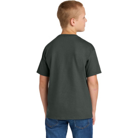 Jerzees IC46B Ultimate Youth Ring Spun T-Shirt - Charcoal Gray