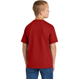 Jerzees IC46B Ultimate Youth Ring Spun T-Shirt - True Red