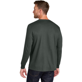 Jerzees IC46L Unisex Ring Spun Long Sleeve T-Shirt - Charcoal Gray