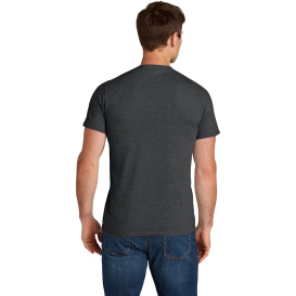 Jerzees IC46M Ultimate Unisex Ring Spun T-Shirt - Black Ink Heather