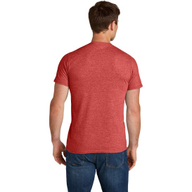 Jerzees IC46M Ultimate Unisex Ring Spun T-Shirt - Fiery Red Heather