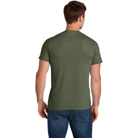 Jerzees IC46M Ultimate Unisex Ring Spun T-Shirt - Military Green Heather