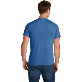 Jerzees IC46M Ultimate Unisex Ring Spun T-Shirt - Retro Heather Royal