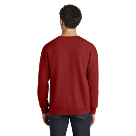 Jerzees IC48M Ultimate Unisex CVC Ring Spun Crewneck Sweatshirt - True Red