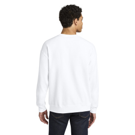 Jerzees IC48M Ultimate Unisex CVC Ring Spun Crewneck Sweatshirt - White