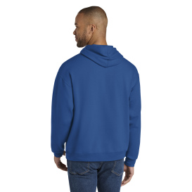 Jerzees IC49M Ultimate Unisex CVC Ring Spun Hooded Sweatshirt - Royal