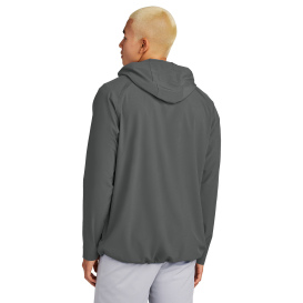 Sport-Tek JST488 Repeat 1/2-Zip Long Sleeve Hooded Jacket - Iron Grey