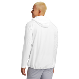Sport-Tek JST488 Repeat 1/2-Zip Long Sleeve Hooded Jacket - White