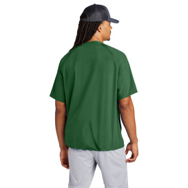 Sport-Tek JST489 Repeat 1/2-Zip Short Sleeve Jacket - Forest Green