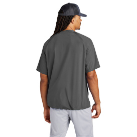 Sport-Tek JST489 Repeat 1/2-Zip Short Sleeve Jacket - Iron Grey