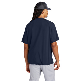 Sport-Tek JST489 Repeat 1/2-Zip Short Sleeve Jacket - True Navy