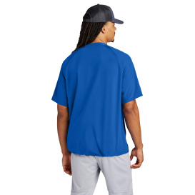 Sport-Tek JST489 Repeat 1/2-Zip Short Sleeve Jacket - True Royal
