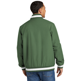 Sport-Tek JST58 Insulated Varsity Jacket - Forest Green