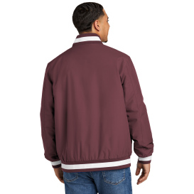 Sport-Tek JST58 Insulated Varsity Jacket - Maroon