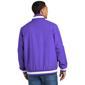 Sport-Tek JST58 Insulated Varsity Jacket - Purple