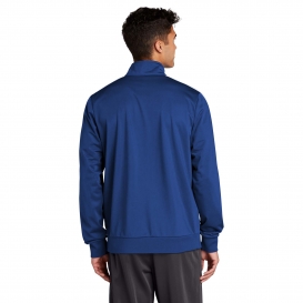 Sport-Tek JST94 Tricot Full-Zip Track Jacket - True Royal/White