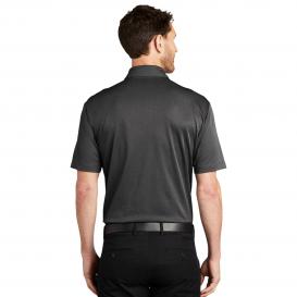Port Authority K542 Heathered Silk Touch Performance Polo - Black Heather