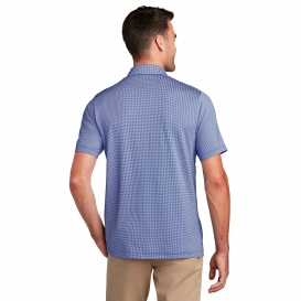Port Authority K646 Gingham Polo - True Royal/White