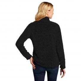 Port Authority L131 Ladies Cozy Fleece Jacket - Black